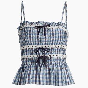 Damson Madder Katya Floral Margot Gingham Cami Top